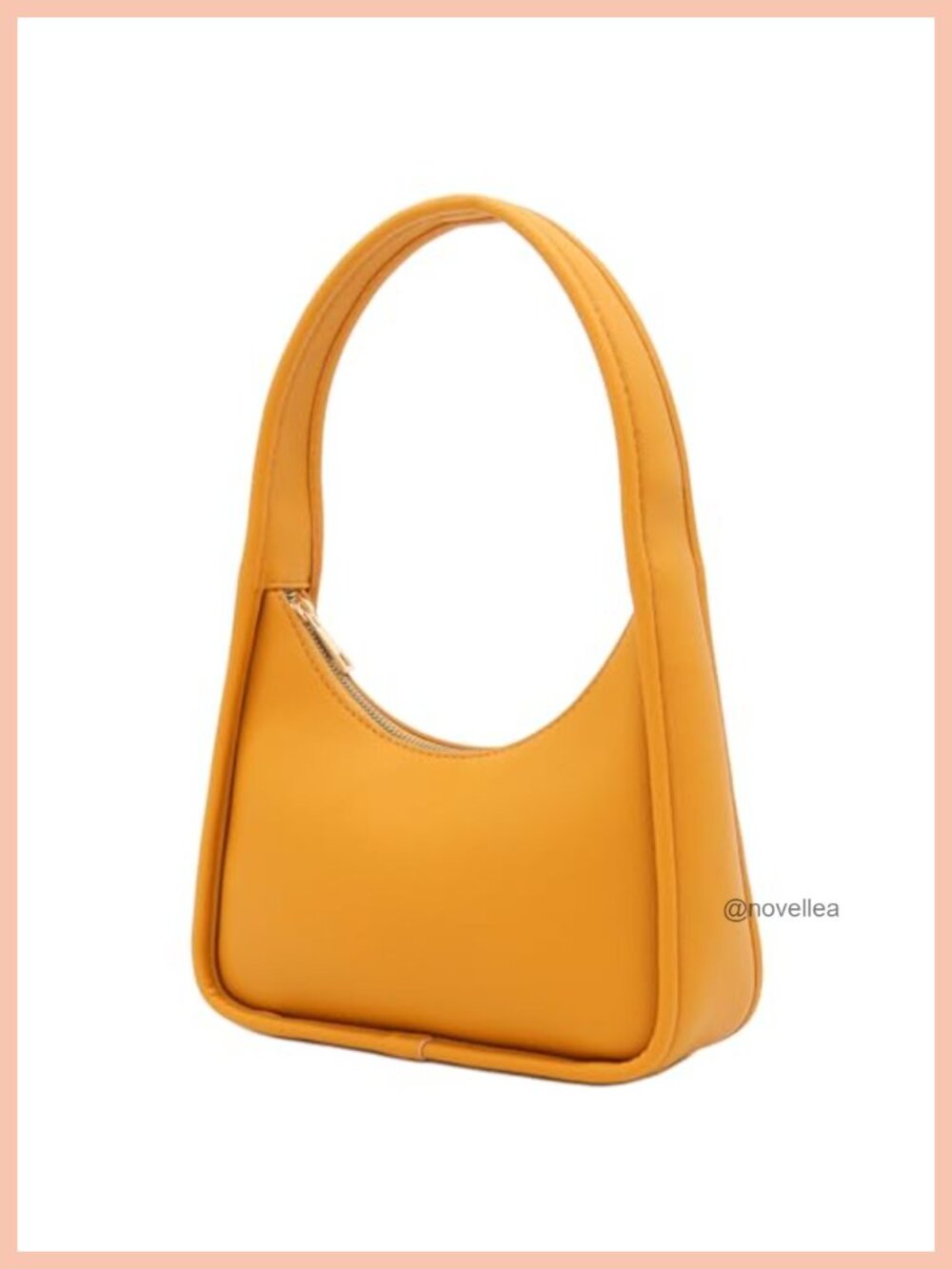 Faux Leather Shoulder Bag, Hobo Purse, Top Handle Handbag - Picture 5 of 6